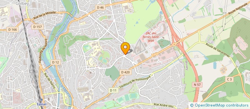 localisation de l'entreprise MONSIEUR DENIS CROISETTE à EPINAL