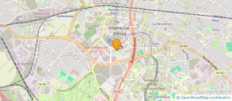 localisation de l'entreprise MONSIEUR DENIS CROMBEZ à VILLENEUVE-D'ASCQ