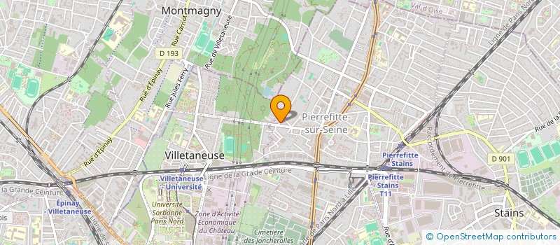 localisation de l'entreprise MONSIEUR DENIS DAILLEUX  PIERREFITTE-SUR-SEINE