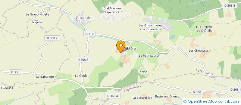 localisation de l'entreprise MONSIEUR DENIS DALIBARD à LA GAUDAINE