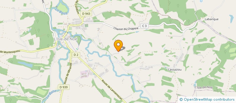 localisation de l'entreprise MONSIEUR DENIS DALLAS  L'ISLE-DE-NOE