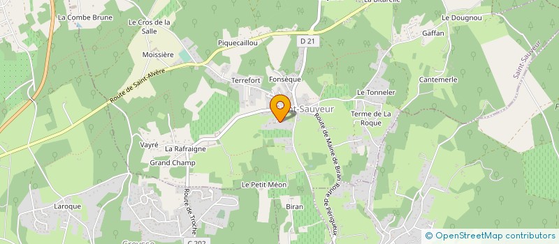 localisation de l'entreprise MONSIEUR DENIS DALVERNY  SAINT-SAUVEUR