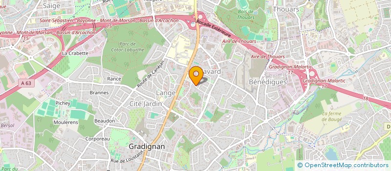 localisation de l'entreprise MONSIEUR DENIS DARCIEU  GRADIGNAN