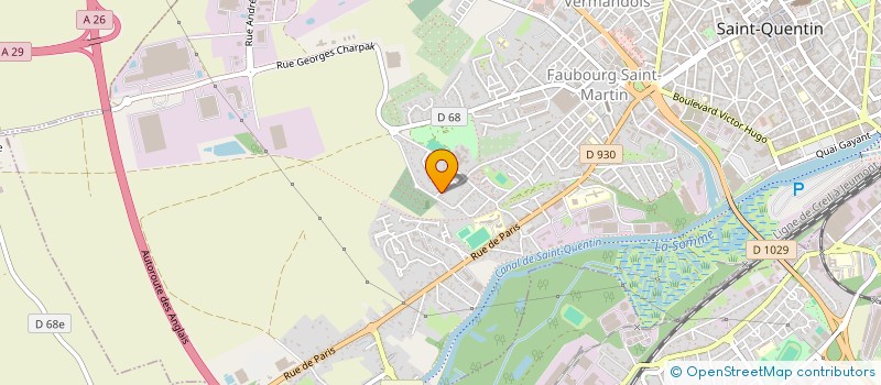 localisation de l'entreprise MONSIEUR DENIS DAUBANTON  SAINT-QUENTIN