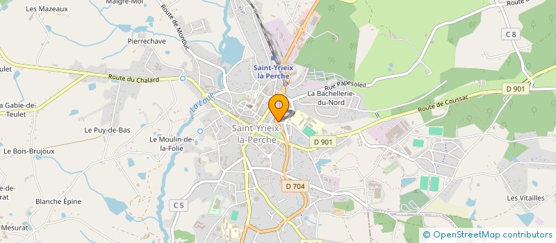 localisation de l'entreprise MONSIEUR DENIS DAUBISSE  SAINT-YRIEIX-LA-PERCHE