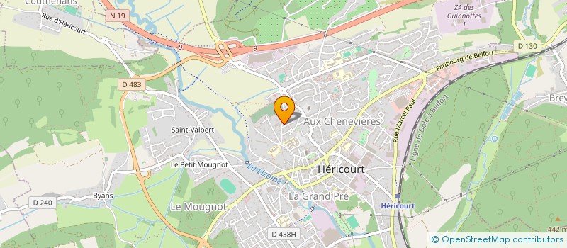 localisation de l'entreprise MONSIEUR DENIS DAVID  CHAMPEY