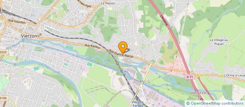 localisation de l'entreprise MONSIEUR DENIS DE ANDRADE  VIERZON