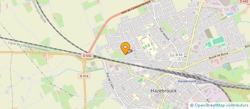 localisation de l'entreprise MONSIEUR DENIS DEKEUWER à HAZEBROUCK