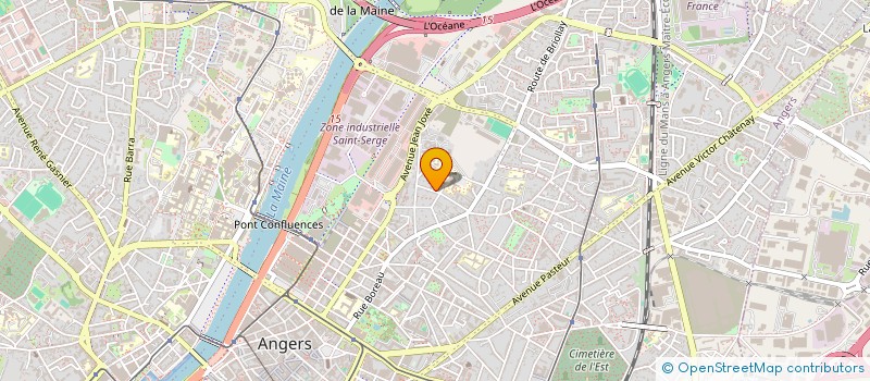 localisation de l'entreprise MONSIEUR DENIS DELRIEU  ANGERS