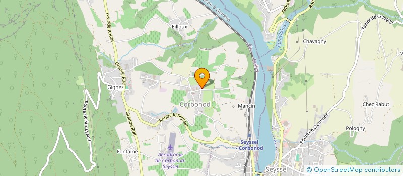 localisation de l'entreprise MONSIEUR DENIS DEMENTIN  CORBONOD