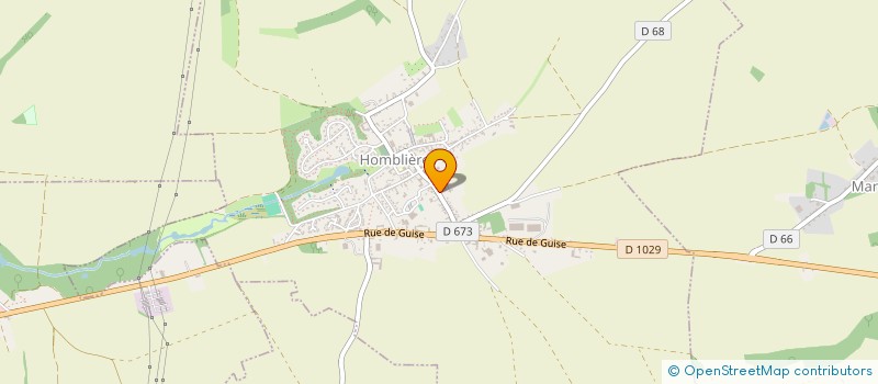 localisation de l'entreprise MONSIEUR DENIS DENORME  HOMBLIERES