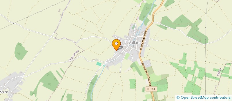localisation de l'entreprise MONSIEUR DENIS DEPARDIEU à VALLAN