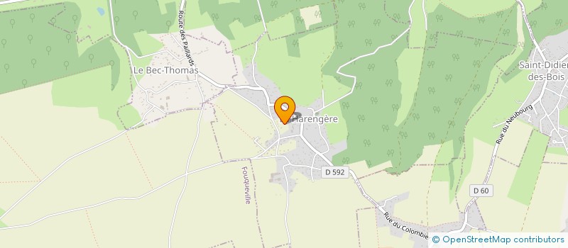 localisation de l'entreprise MONSIEUR DENIS DERAED  LA HARENGERE