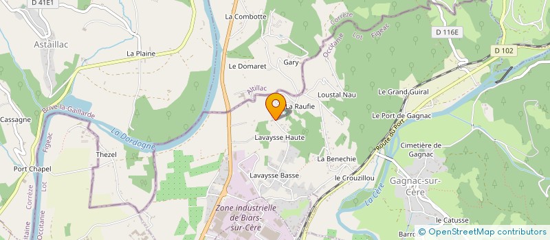 localisation de l'entreprise MONSIEUR DENIS DESBUARDS  GAGNAC-SUR-CERE