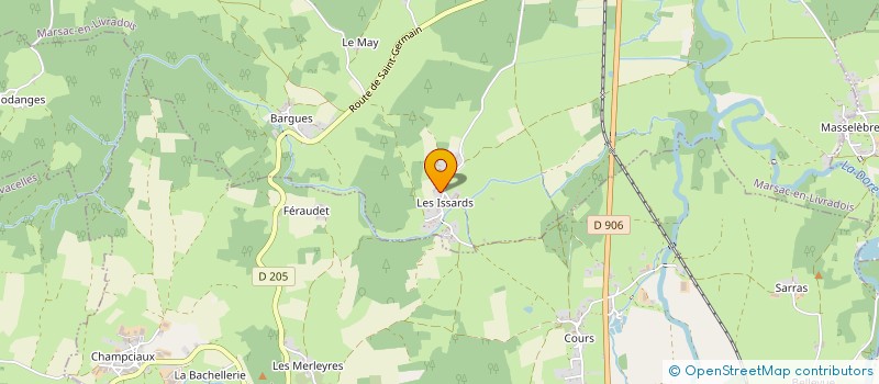 localisation de l'entreprise MONSIEUR DENIS DESGEORGES  MARSAC-EN-LIVRADOIS