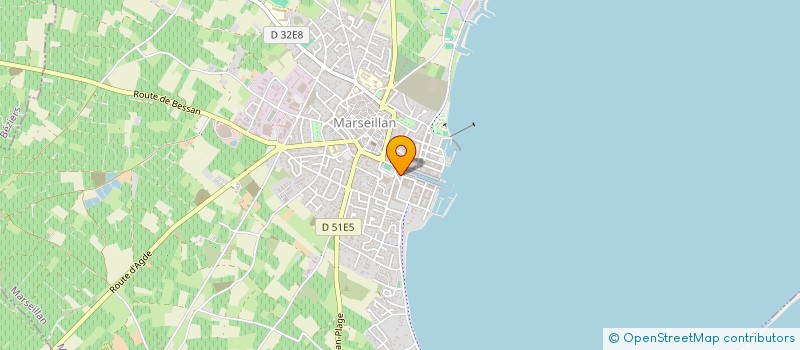 localisation de l'entreprise MONSIEUR DENIS DESROSIERS à MARSEILLAN