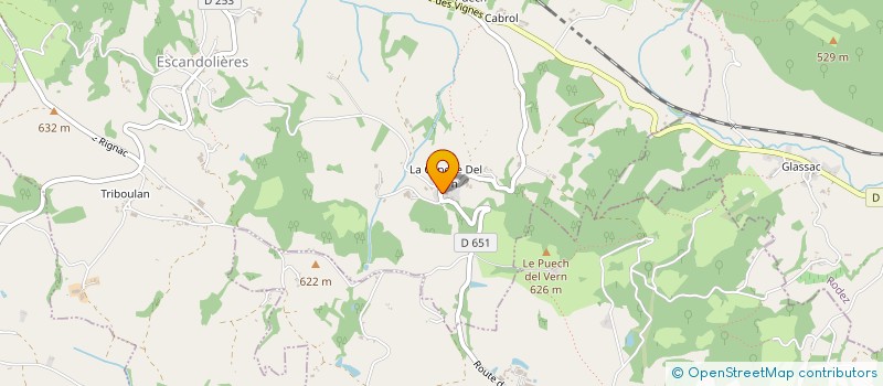 localisation de l'entreprise MONSIEUR DENIS DI SALVO  ESCANDOLIERES