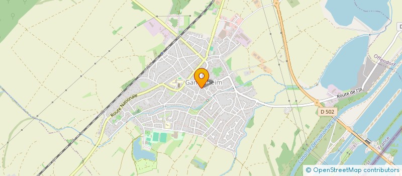 localisation de l'entreprise MONSIEUR DENIS DIETRICH  GAMBSHEIM