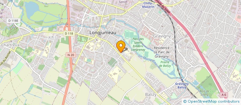 localisation de l'entreprise MONSIEUR DENIS DINULOVIC à LONGJUMEAU