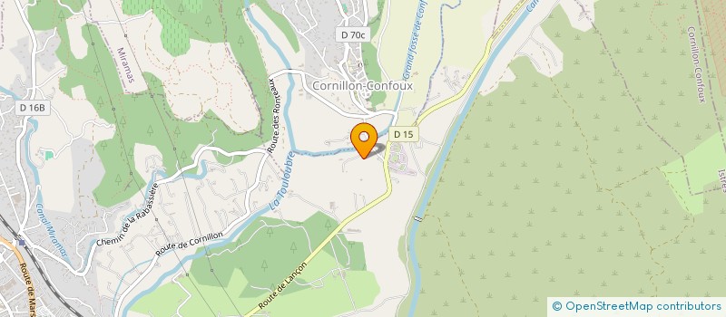 localisation de l'entreprise MONSIEUR DENIS DOSSETTO à CORNILLON-CONFOUX