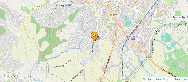 localisation de l'entreprise MONSIEUR DENIS DOSSETTO  MANOSQUE