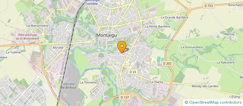 localisation de l'entreprise MONSIEUR DENIS DOUTEAU à MONTAIGU-VENDEE