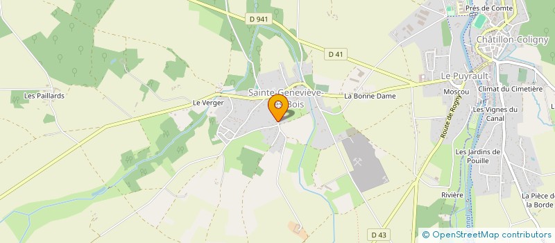 localisation de l'entreprise MONSIEUR DENIS DUBREUIL à SAINTE-GENEVIEVE-DES-BOIS