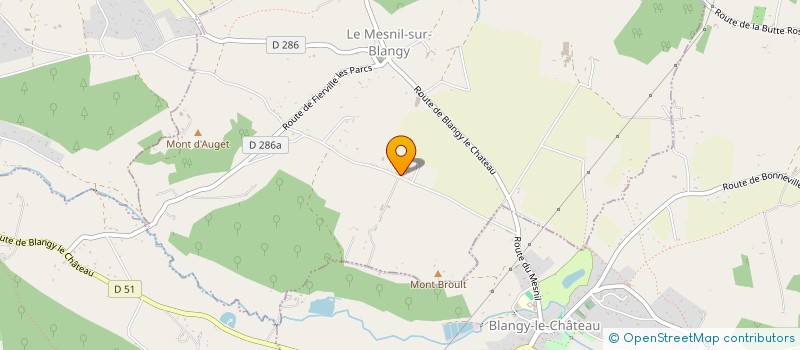 localisation de l'entreprise MONSIEUR DENIS DUCHEMIN  LE MESNIL-SUR-BLANGY