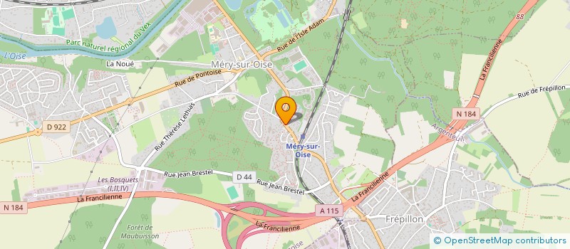 localisation de l'entreprise MONSIEUR DENIS DUCUING  MERY-SUR-OISE