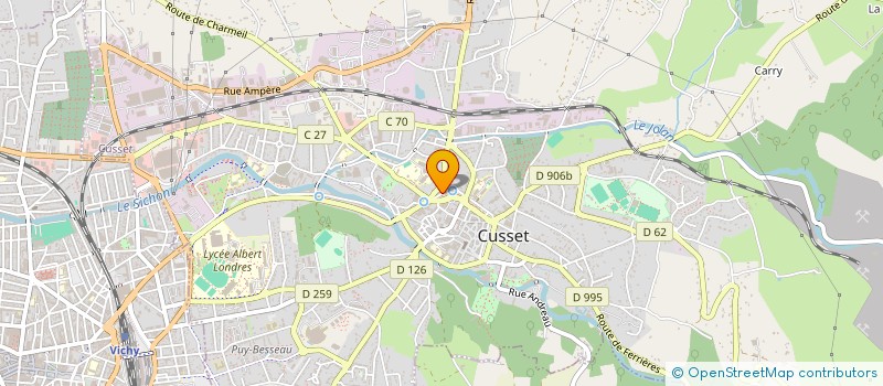 localisation de l'entreprise MONSIEUR DENIS DUFAURE  CUSSET