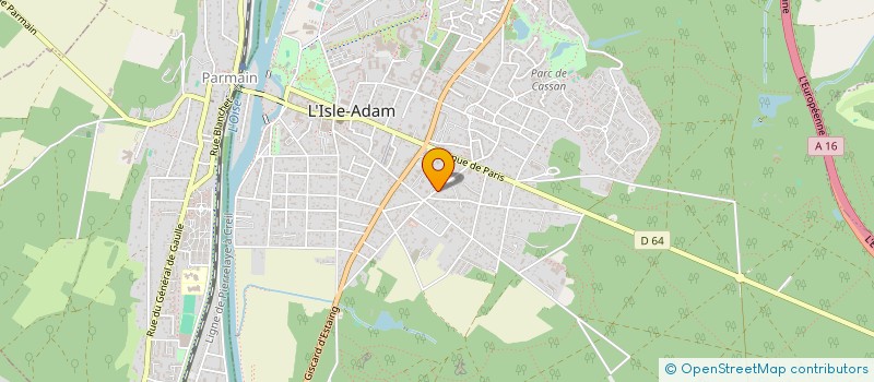 localisation de l'entreprise MONSIEUR DENIS DUFLOT  L'ISLE-ADAM