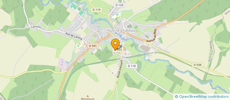 localisation de l'entreprise MONSIEUR DENIS DUFOSSE  AUXI-LE-CHATEAU