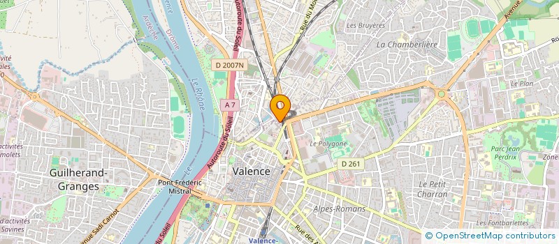 localisation de l'entreprise MONSIEUR DENIS DUPLEX à BOURG LES VALENCE