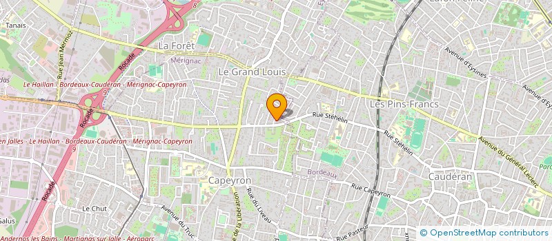 localisation de l'entreprise MONSIEUR DENIS DUPONT  MERIGNAC