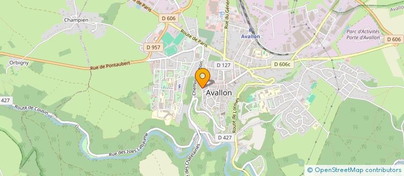 localisation de l'entreprise MONSIEUR DENIS DUPONT-NIVET à AVALLON