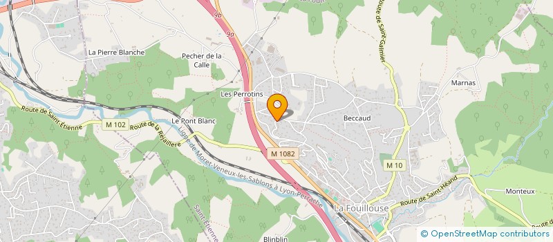 localisation de l'entreprise MONSIEUR DENIS DURAND  LA FOUILLOUSE