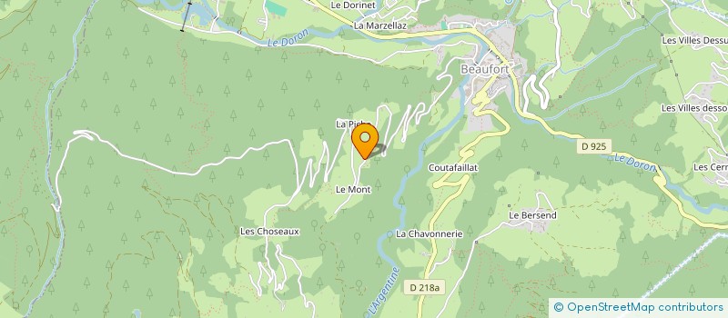 localisation de l'entreprise MONSIEUR DENIS DURET-BIDELET  BEAUFORT