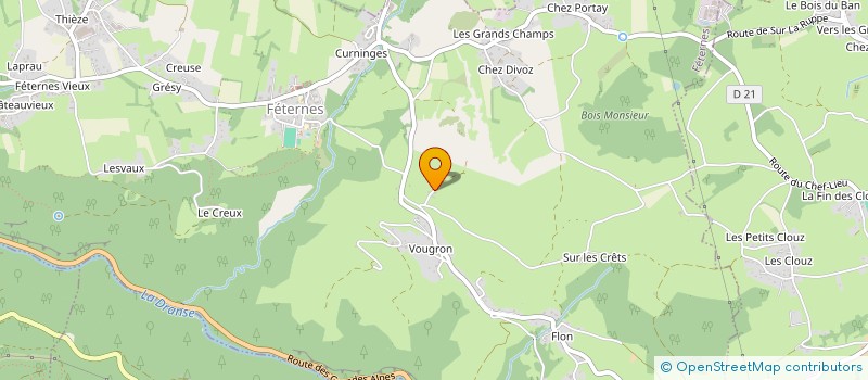 localisation de l'entreprise MONSIEUR DENIS DUTRUEL  FETERNES