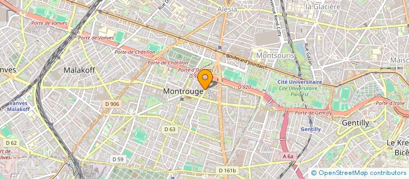 localisation de l'entreprise MONSIEUR DENIS EDMOND  MONTROUGE