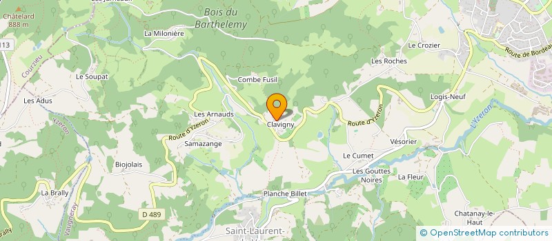 localisation de l'entreprise MONSIEUR DENIS EESES  VAUGNERAY