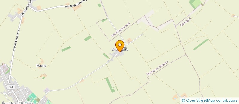 localisation de l'entreprise MONSIEUR DENIS EMERY à EPIEDS-EN-BEAUCE