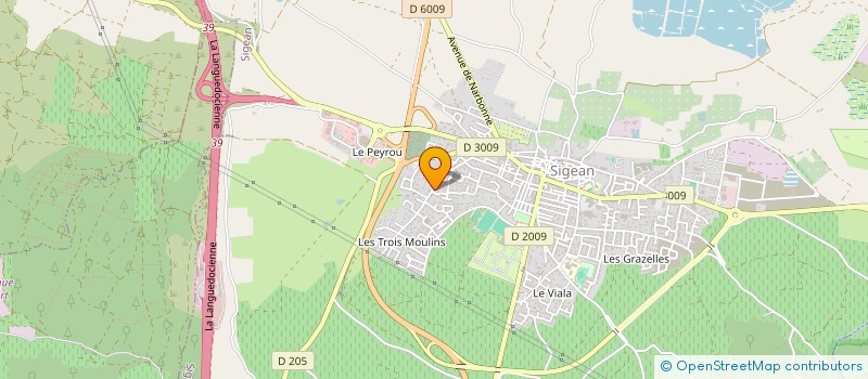 localisation de l'entreprise MONSIEUR DENIS ENCELADE  SIGEAN