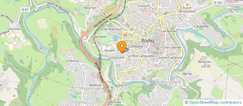 localisation de l'entreprise MONSIEUR DENIS ESPITALIER  RODEZ