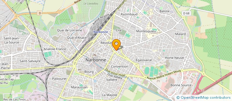 localisation de l'entreprise MONSIEUR DENIS ESTEVE  NARBONNE