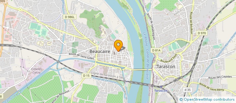 localisation de l'entreprise MONSIEUR DENIS FABRE  BEAUCAIRE