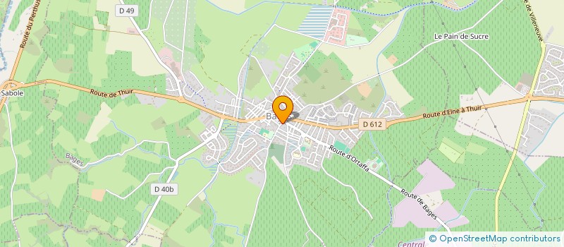 localisation de l'entreprise MONSIEUR DENIS FABREGA  BAGES