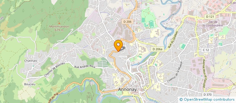 localisation de l'entreprise MONSIEUR DENIS FALSON  ANNONAY