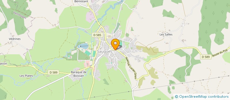 localisation de l'entreprise MONSIEUR DENIS FARGIER  SAUGUES