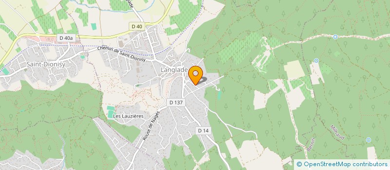 localisation de l'entreprise MONSIEUR DENIS FARJON  LANGLADE