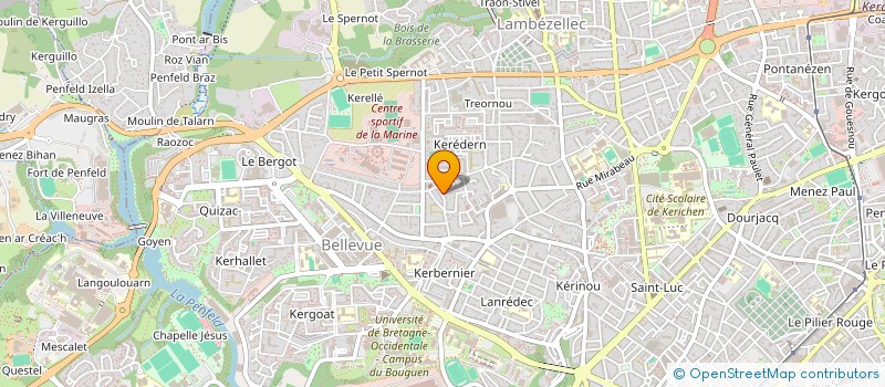 localisation de l'entreprise MONSIEUR DENIS FAUCHE à BREST